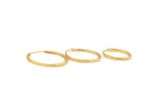 1mm Hoops in solid gold k14 small, size 10mm, 13mm, 16mm - Image 4