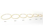 1.5mm Hoops in solid gold k14 medium, size 22mm, 28mm, 32mm - Image 7