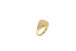 Full back Diamond signet ring, RN345-2 - Image 7