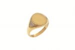 Full back Diamond signet ring, RN345-2 - Image 2
