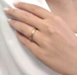 Gold Greek key ring - Image 6