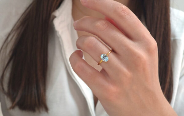 Blue topaz ring - Image 2