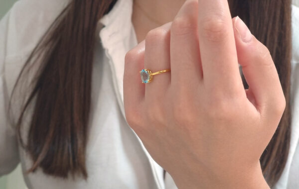 Blue topaz ring - Image 7