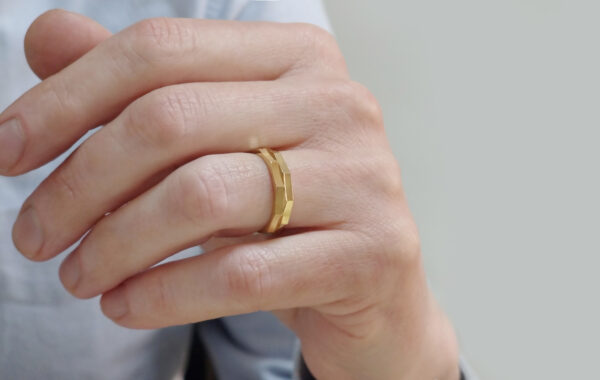 701-45K 3 wedding band ring