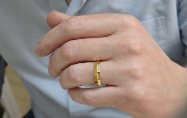 701-45K 4 wedding band ring