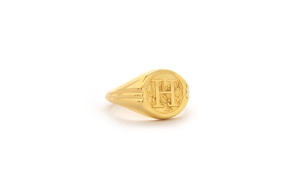 RN812 1 Round signet ring, RN812 - Image 1