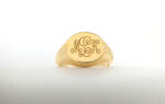 Round signet ring, RN812 - Image 3