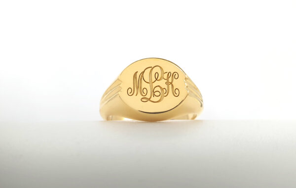 Round signet ring, RN812 - Image 3