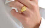 Round signet ring, RN812 - Image 2