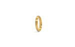 Wedding ring in solid gold with a decoratine line.