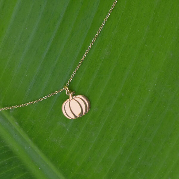 gold pumpkin elegant gold necklace
