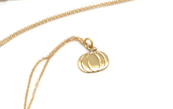 gold pumpkin elegant 2 gold necklace