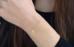 two letter gold bracelet