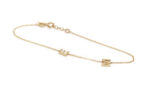 two letter gold bracelet