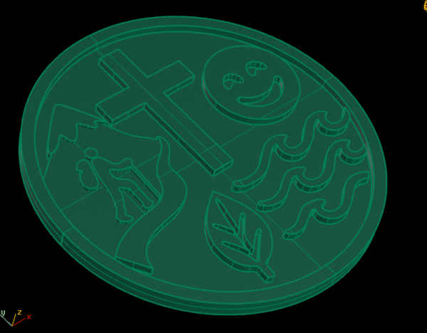 ζακυνθοσ Κολιε με χαραγμα σε 14κ λευκο - Image 1